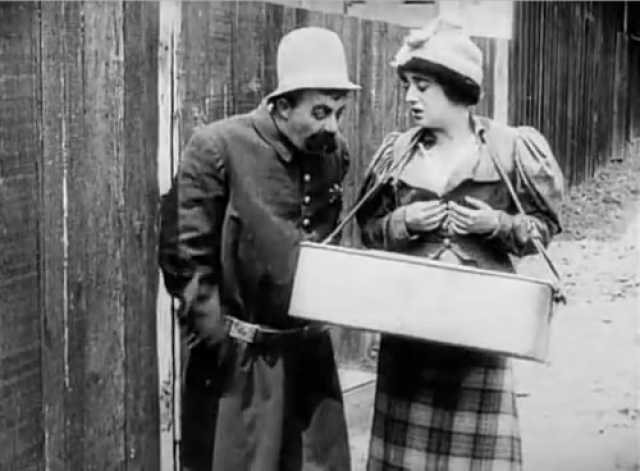 Szenenfoto aus dem Film 'Mabel's busy day' © Keystone Film Company, Mutual Film, 