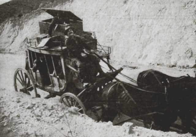 Szenenfoto aus dem Film 'The Driver of the Deadwood Coach' © Kalem Company, Inc., General Film Company, 